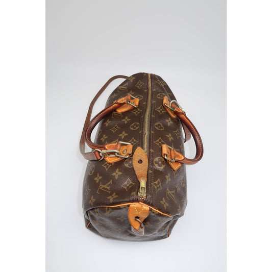 Vintage Louis Vuitton Leather Monogram Speedy Boston Hand Bag