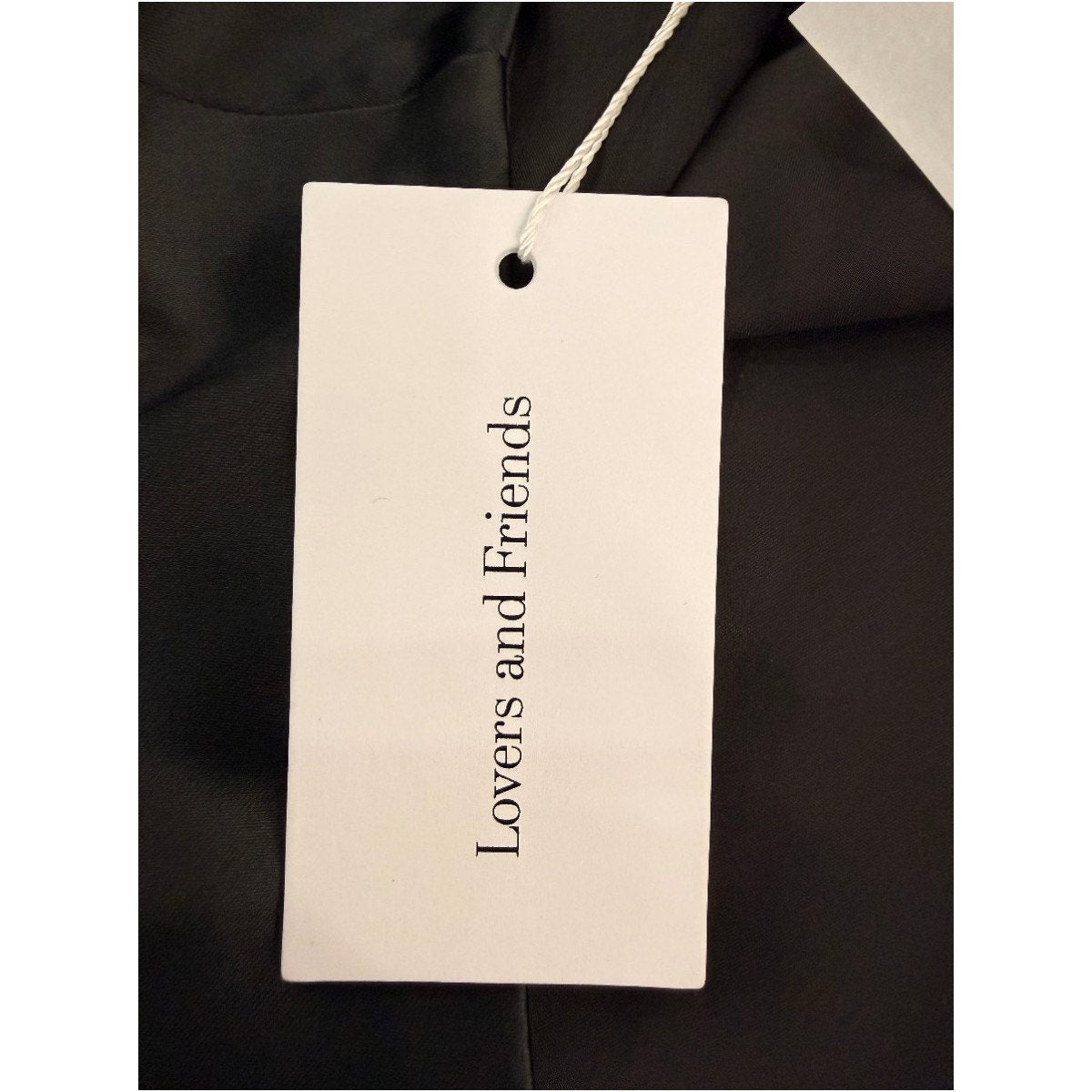 Lovers And Friends Satin Elizabeth Bow Accent Side Slit Mini Skirt Black Size S