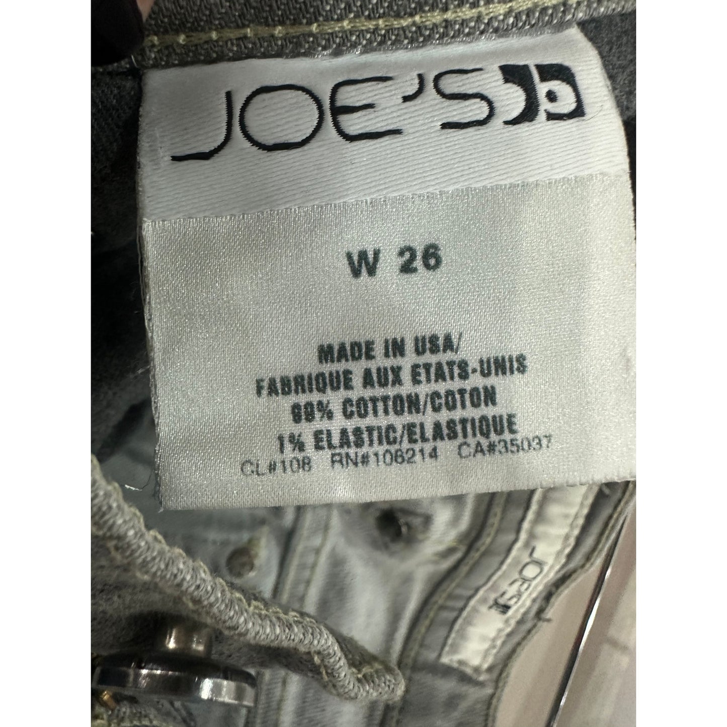 Joe's Jeans Cotton Blend Gray Bootcut Flare Leg Stretch Jeans