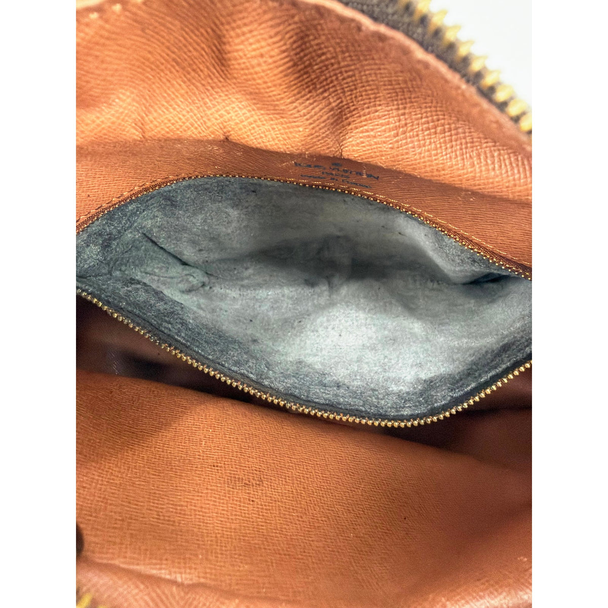 Louis Vuitton Monogram Odeon MM Shoulder Bag Brown Vachetta