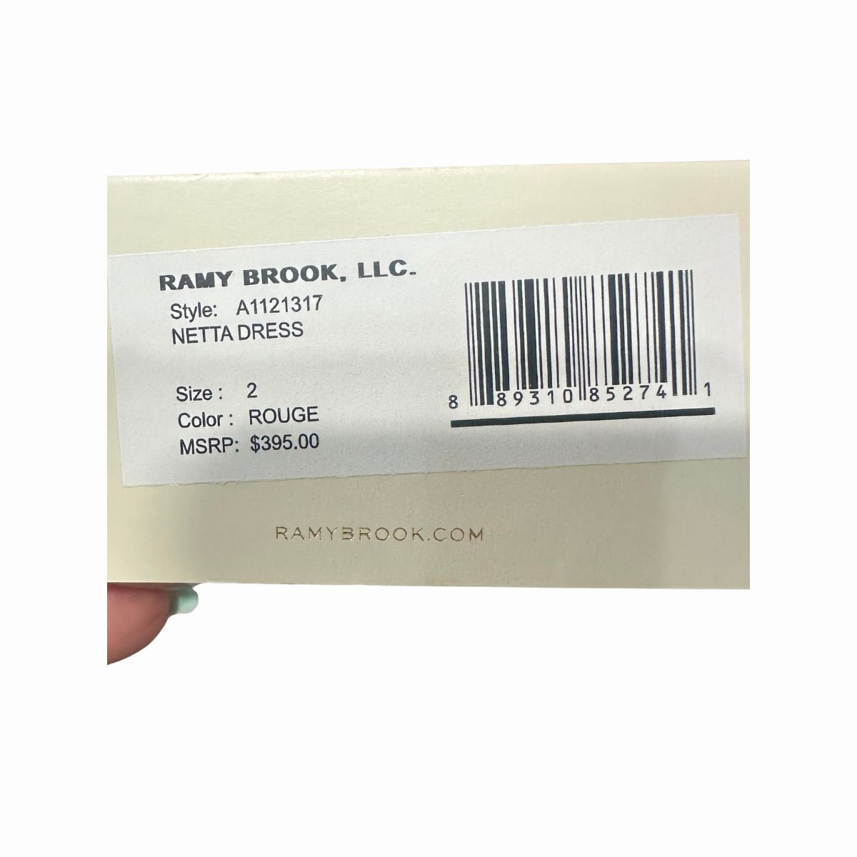 NWT Ramy Brook Netta V-Neck Sleeveless Mini Dress Rouge Women's Size 2