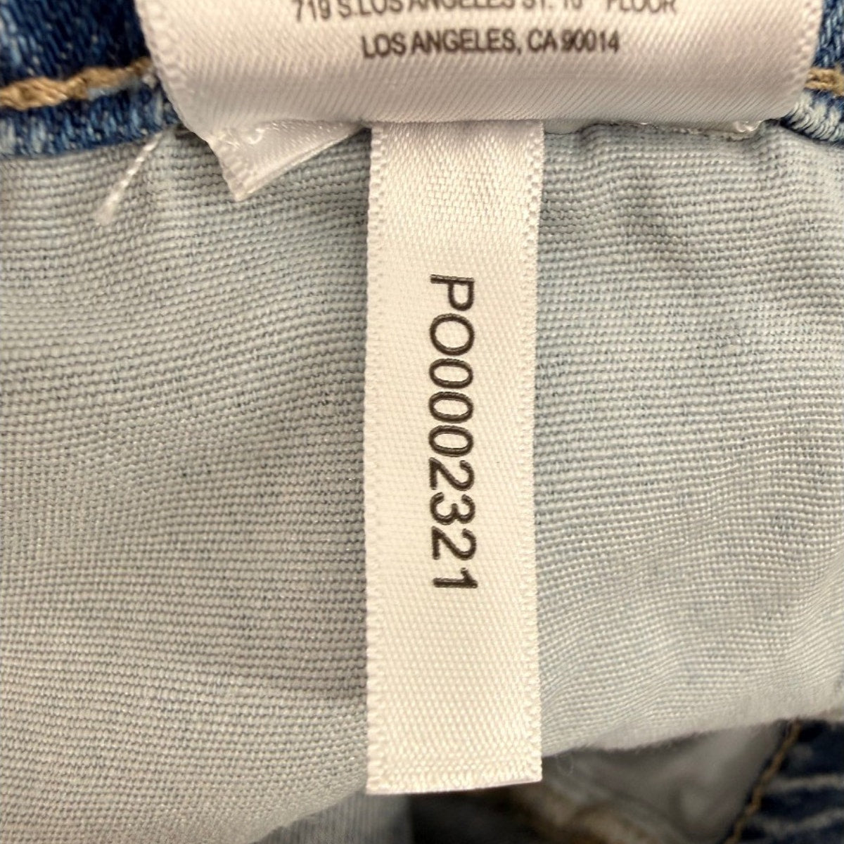 Anine Bing Benson High Rise Straight Leg Jeans Light Wash Women's Size 25
