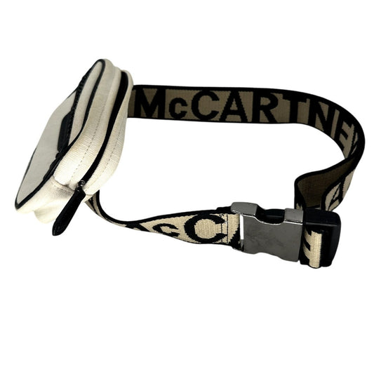 Stella McCartney Logo Accent Strap Belt Bag Canvas Ivory