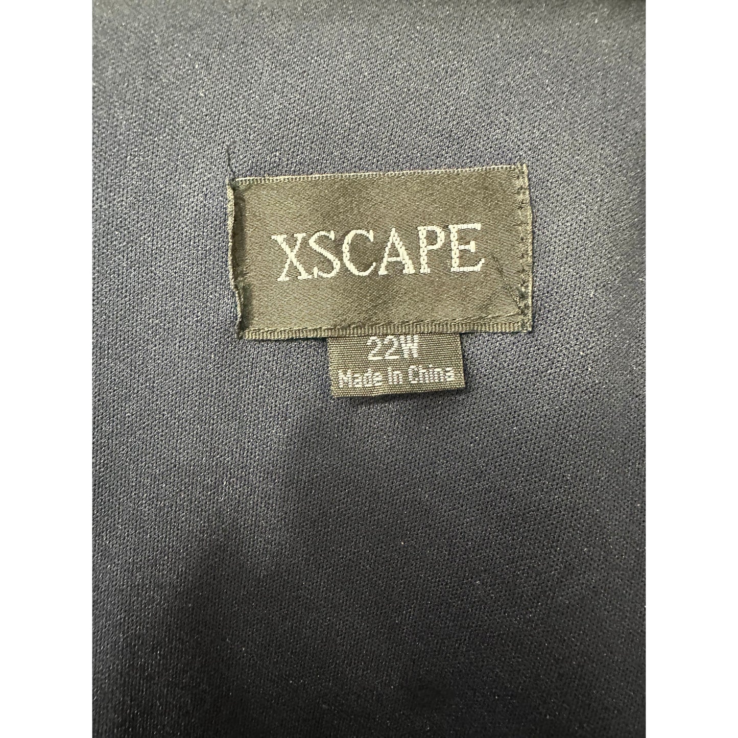 Xscape Sheer Sequin Beaded Sleeve Ruched Jersey Maxi Dress