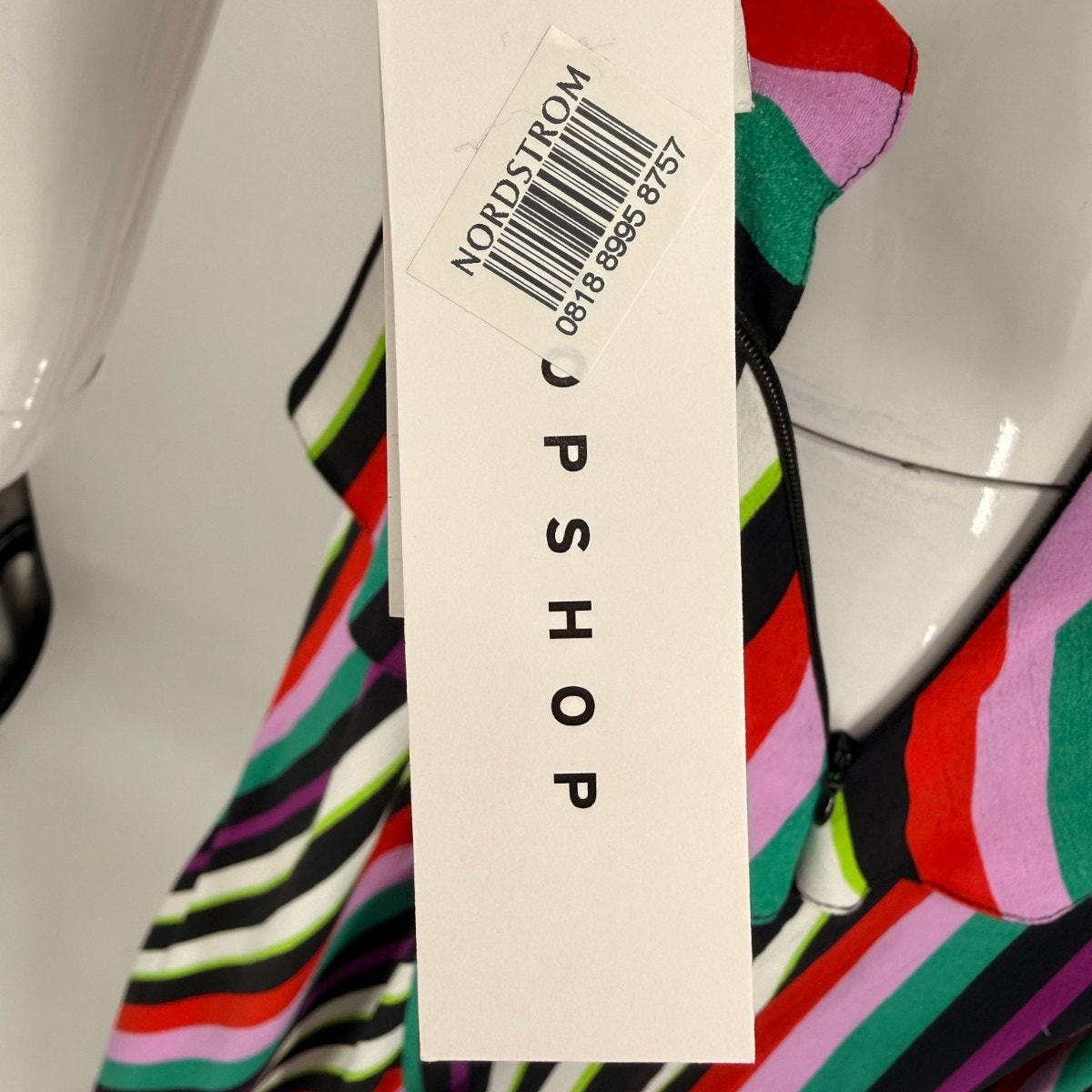 Topshop Stripe Halter Neck Sleeveless Maxi Dress Multicolor