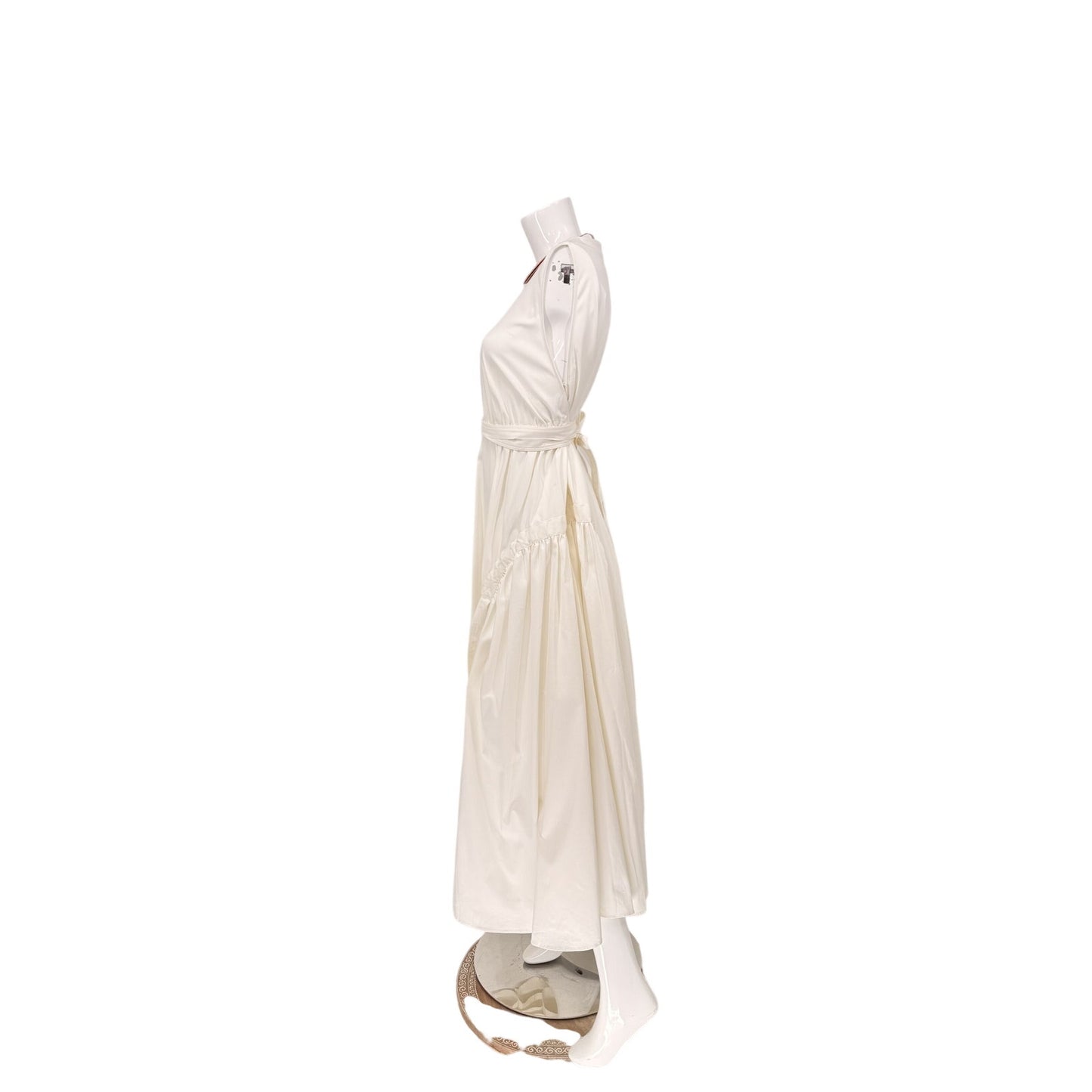 Alexis Cotton Blend Versaille Poplin Midi Dress