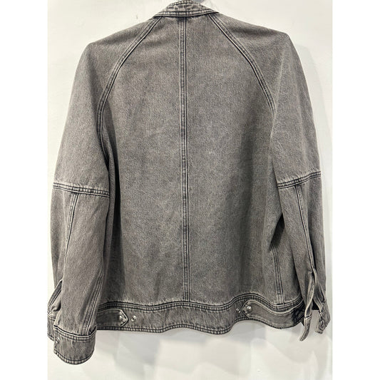 Iro Paris Cotton Denim Tagry Front-Zip Jacket Women's