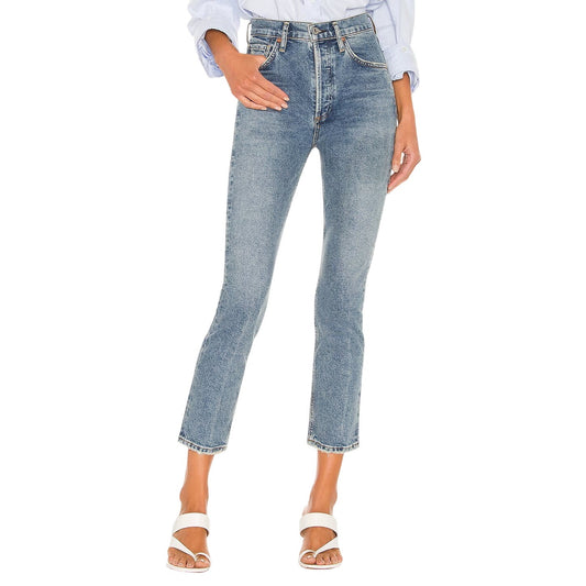 Citizens of Humanity Blue Cotton Jolene High Rise Vintage Slim Jeans