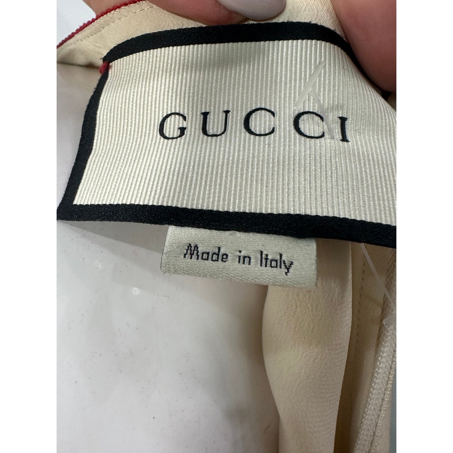 Gucci Silk Wool Ruffle-Trimmed Sleeveless Mini Dress Women's