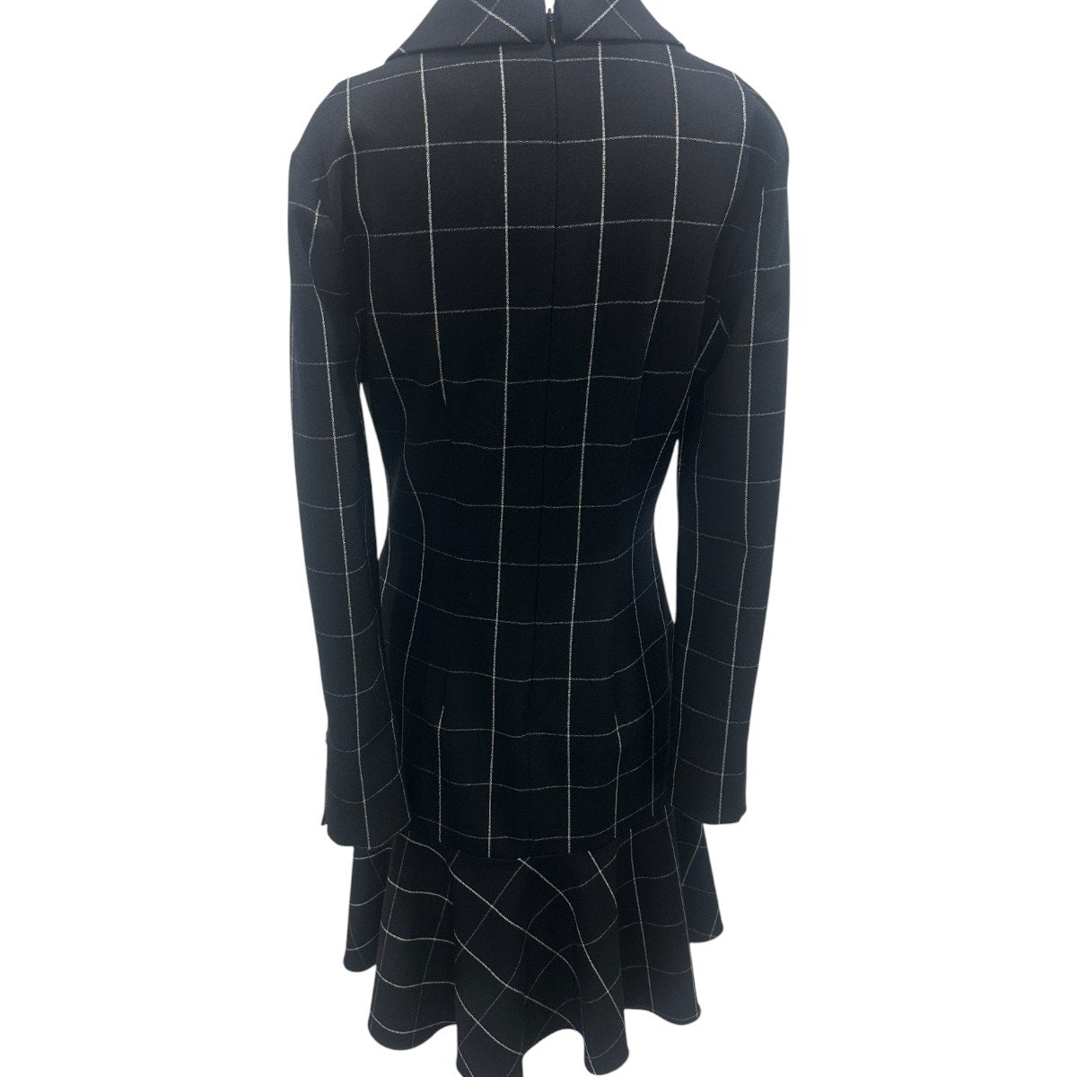 Shoshanna Plaid Double Brested Coat Mini Dress