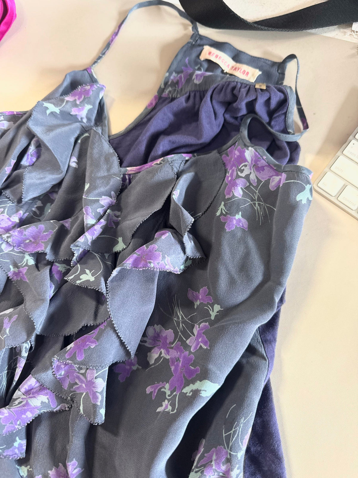 Rebecca Taylor silk purple blouse