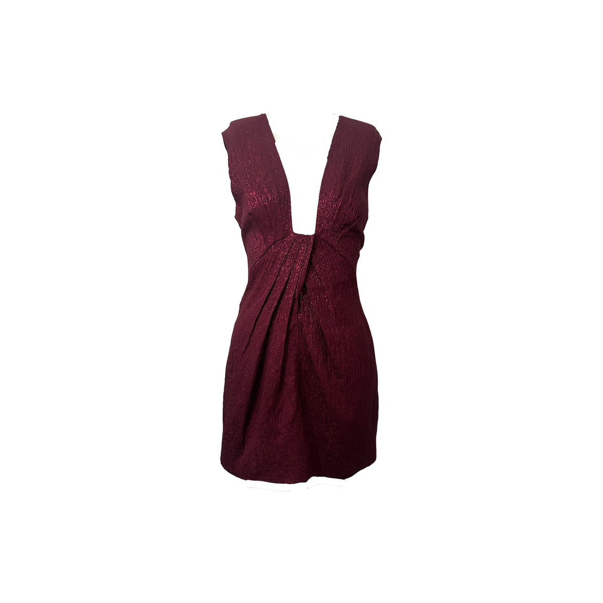 NWT Ramy Brook V-neck Sleeveless Mini Netta Dress Rouge Women's Size 2