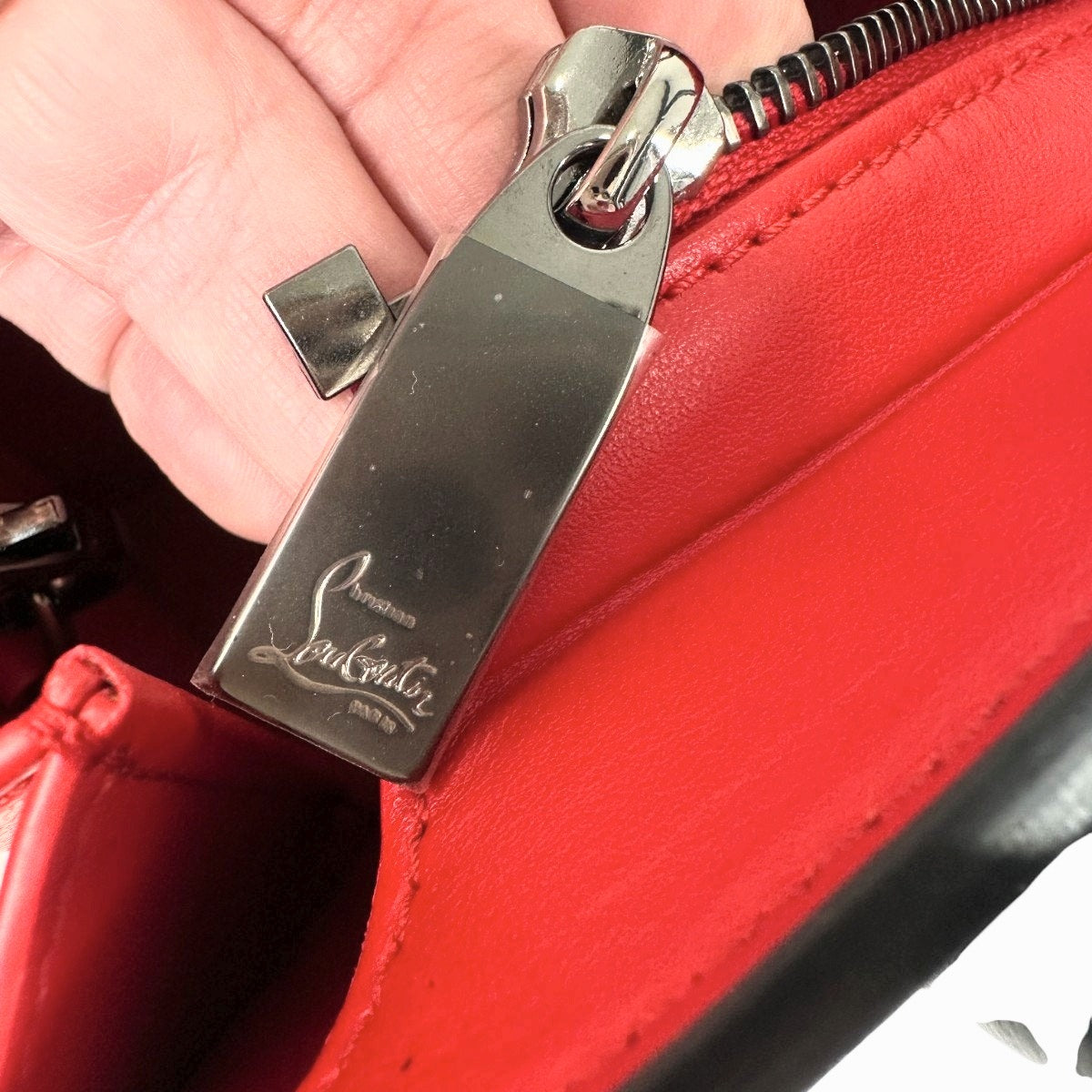 Christian Louboutin Leather Rockstud Paloma Mini Handbag