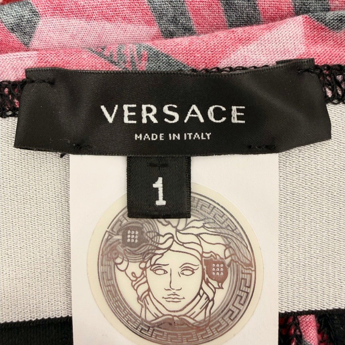 Versace Greca Print V-Neck Sports Bra