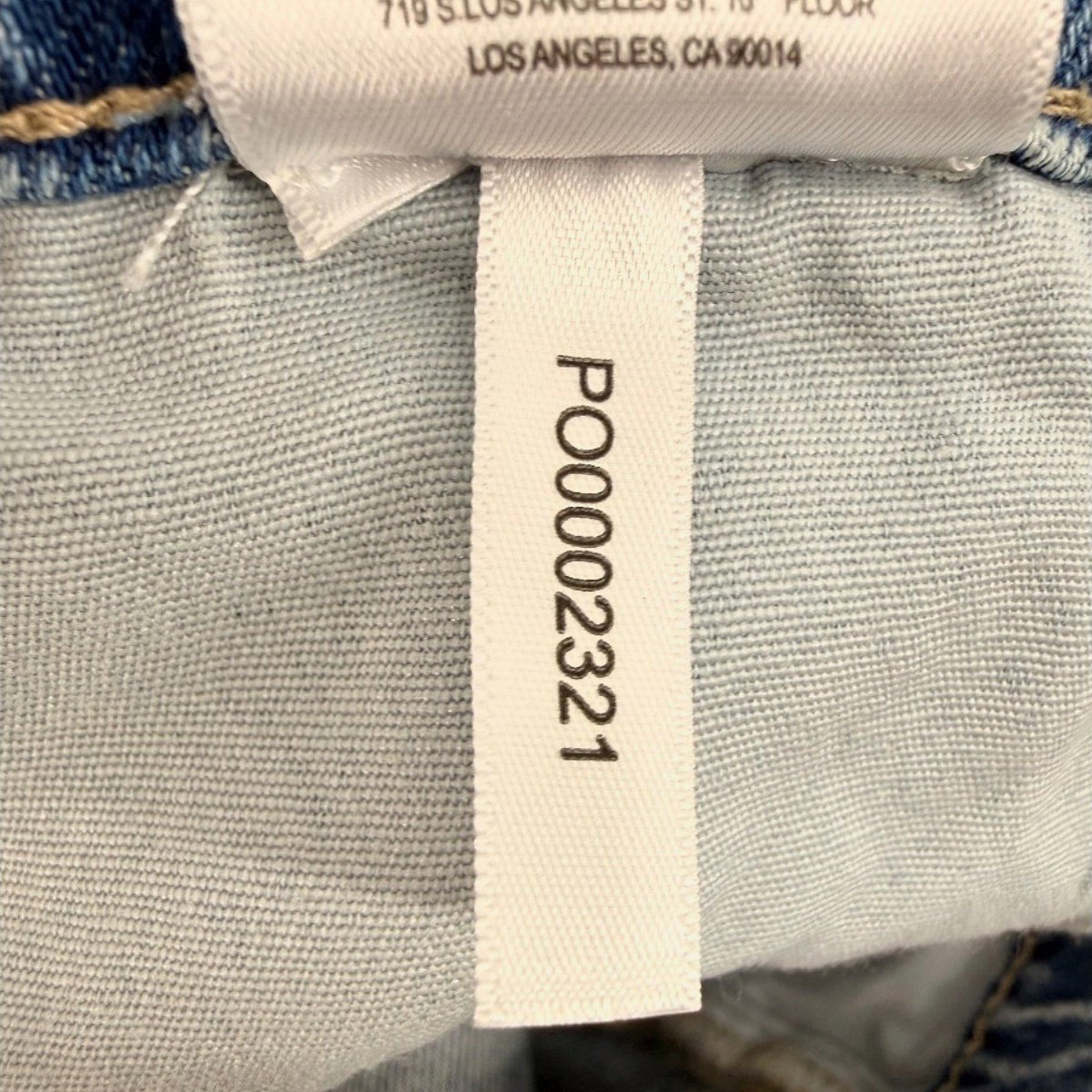 Anine Bing Benson High Rise Straight Leg Jeans Light Wash Women's Size 25