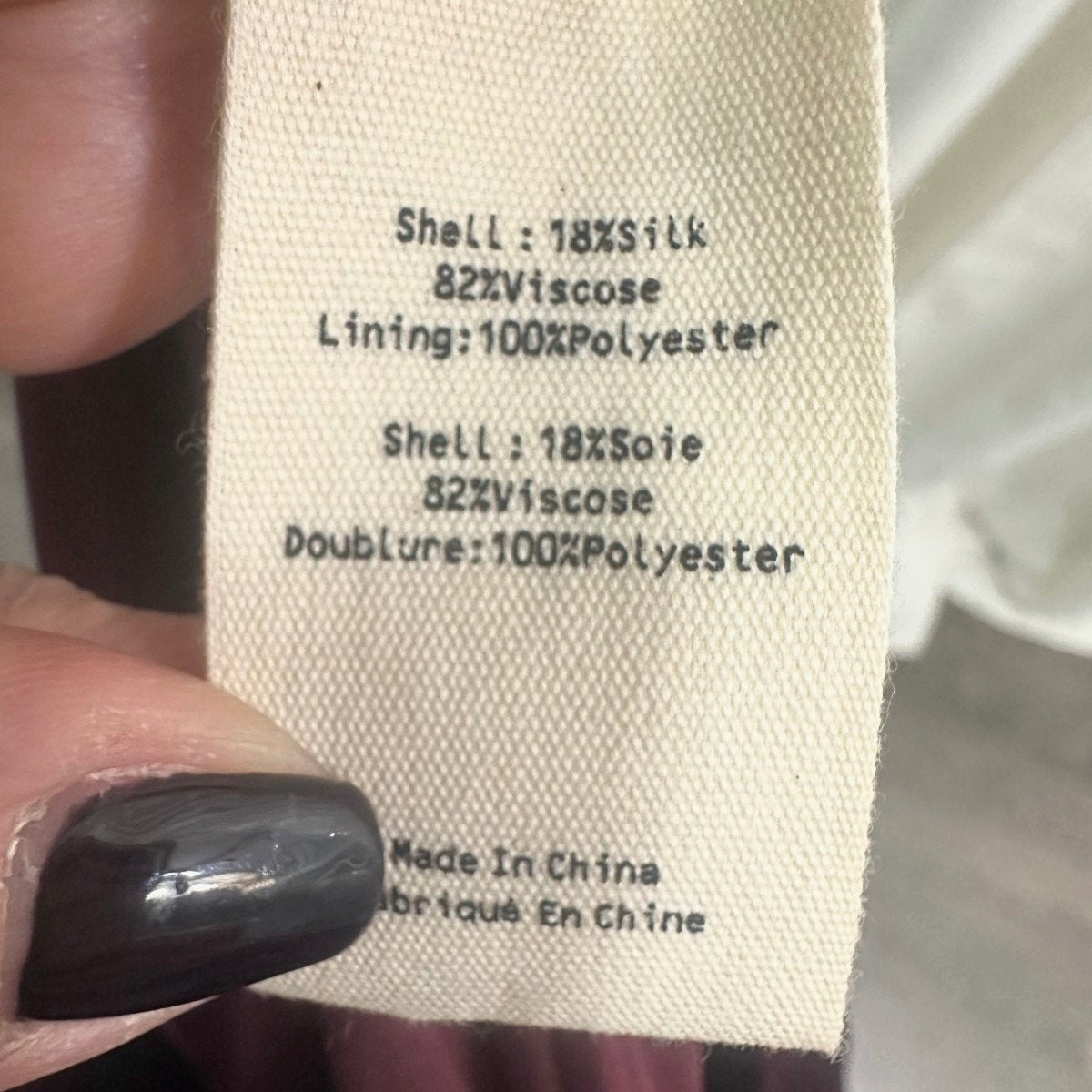 L'AGENCE Marie Silk Blend Double Breasted Velvet Blazer Dark Port