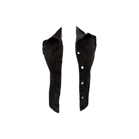 Ambush Sleeveless Denim Cropped Shirt Black XS Made In Italy