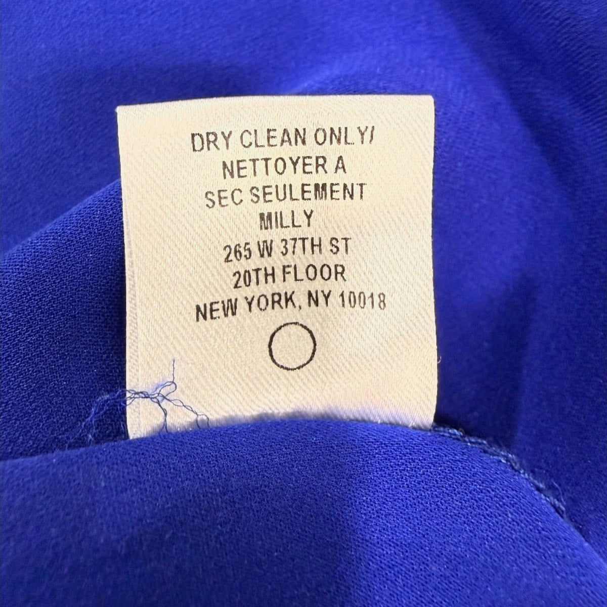 Milly Christy Stretch-Silk Off-the-Shoulder Mini Dress Cobalt Women's Size P