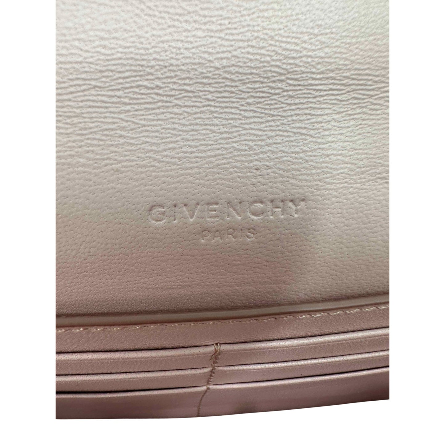 Givenchy Leather Quilted GV3 Strap Wallet Crossbody Bag
