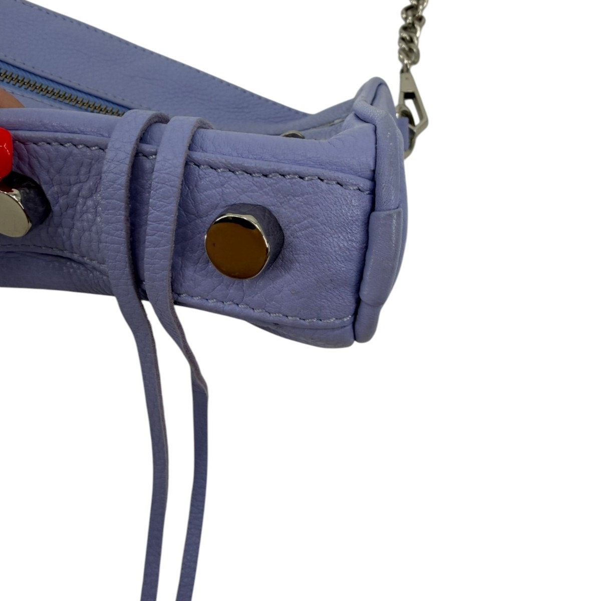 Rebecca Minkoff Avery Leather Chain Strap 3 Zip Crossbody Bag