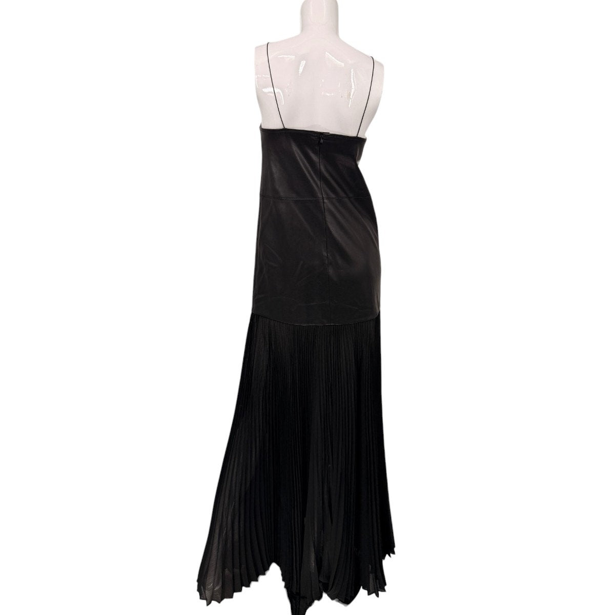 Alexis Faux Leather Kaleena Pleated Maxi Dress