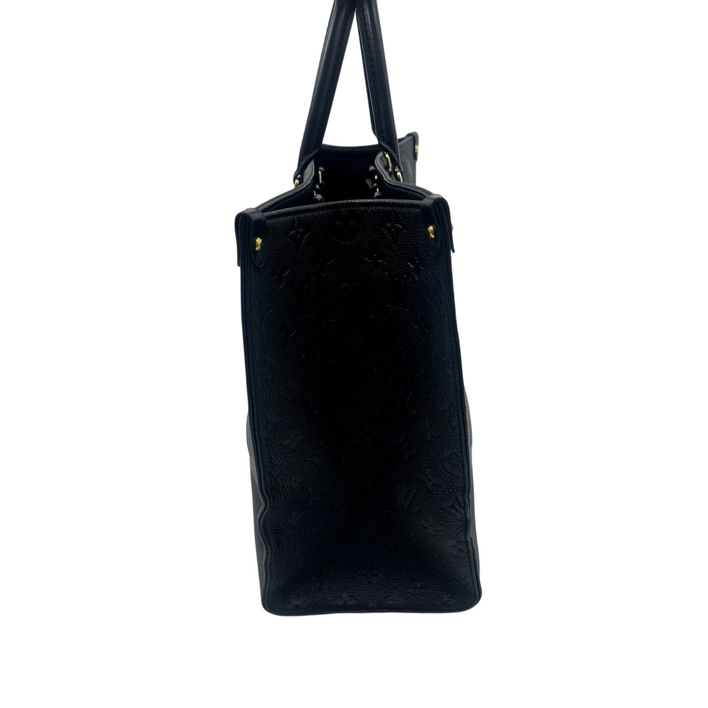 Louis Vuitton Leather Monogram OnTheGo GM Tote Bag Black