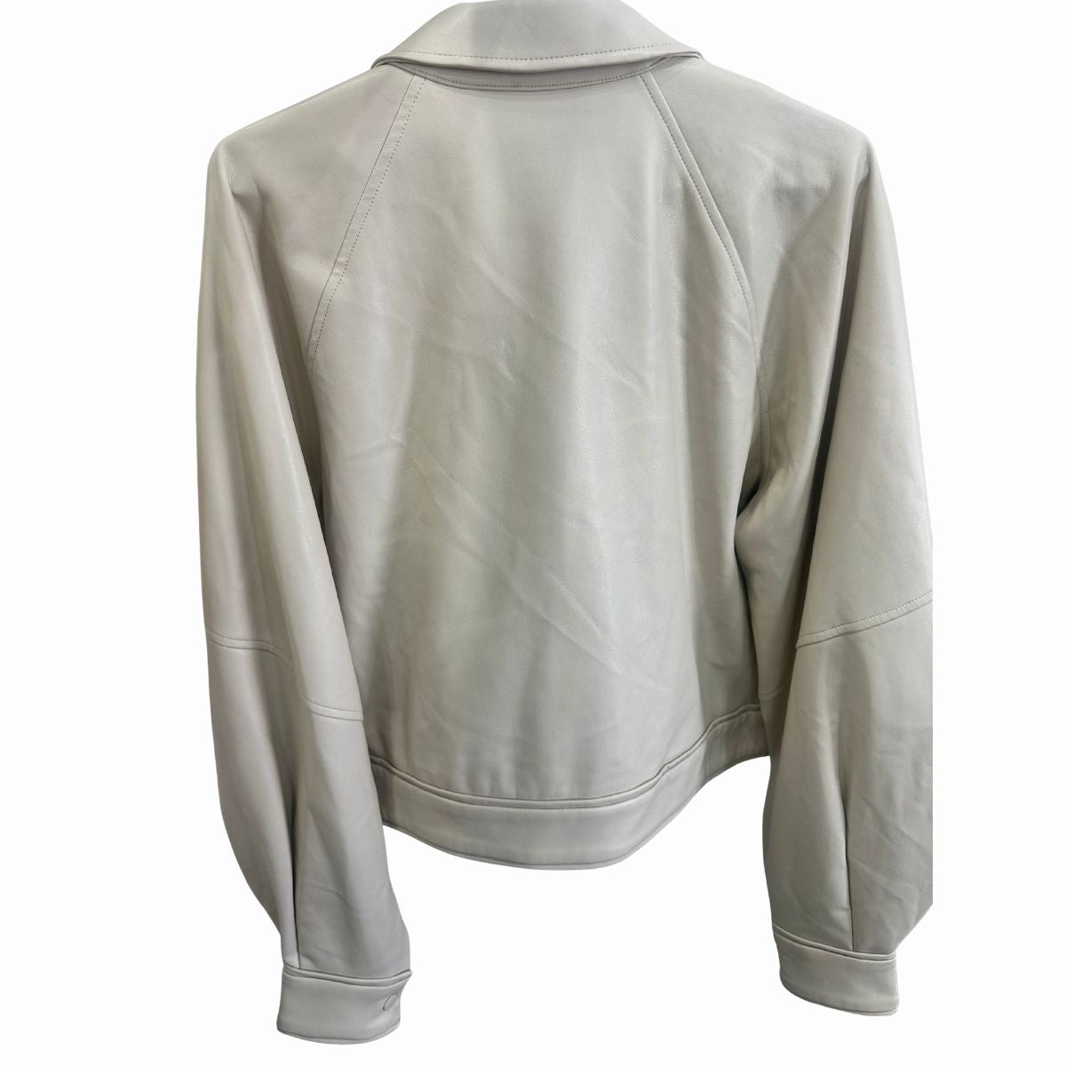 Alexis Ivory Faux Leather Ceci Jacket Buttoned Cuff Women's