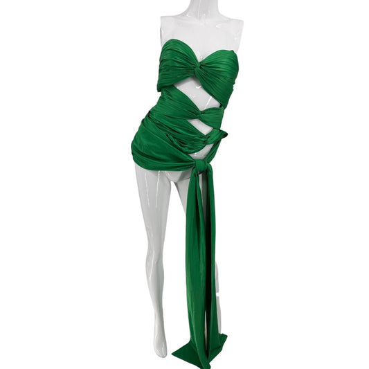Stolen Studios Satin Satin Strapless 3 Carats Bustier Top