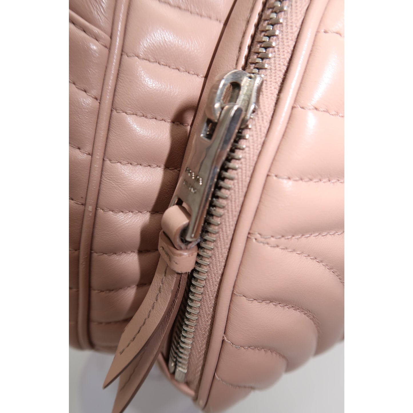 Prada Milano Diagramme Leather Logo Accent Zip-Around Backpack