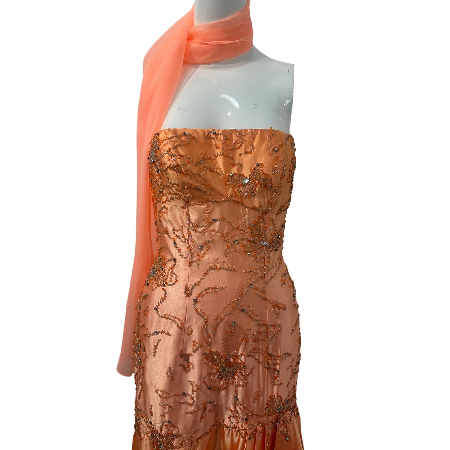 Jovani Couture Beaded Strapless Evening Gown NWT
