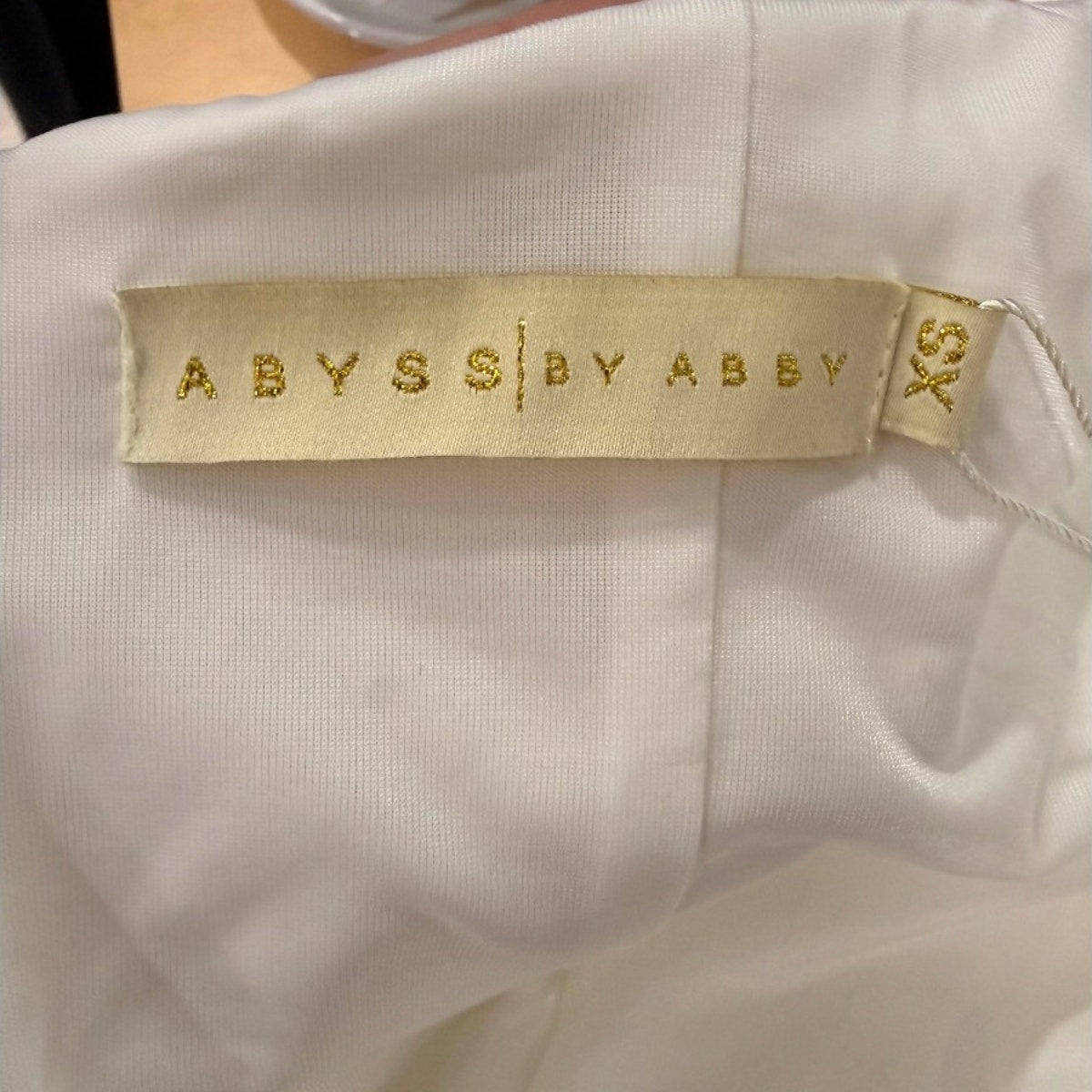 Abyss by Abby Natalia Off Shoulder Sheath Midi Dress