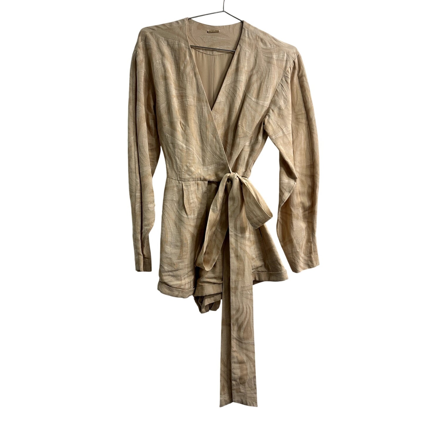 Alexis Linen Blend Embroidered Fabiano Romper
