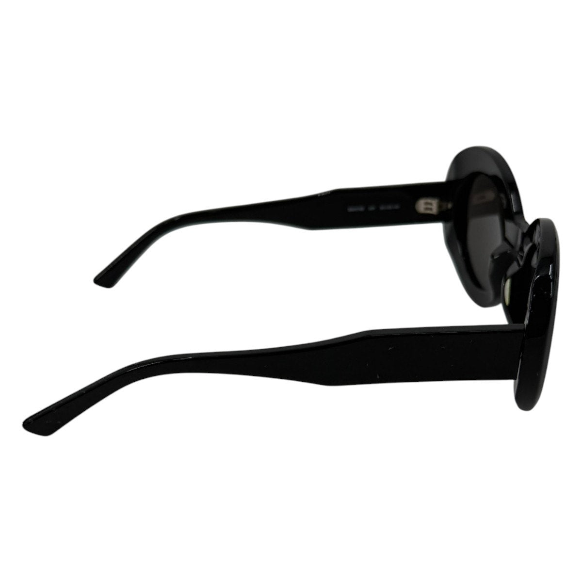 Balenciaga Acetate Round Frame Sunglasses Black