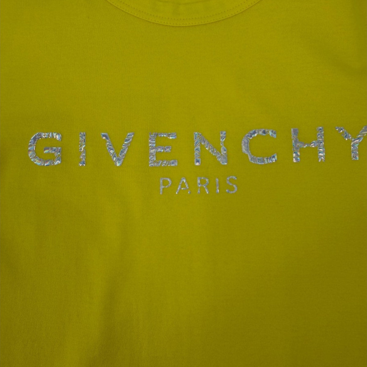 Givenchy Kids Yellow Logo Crew Neck Short Sleeve T-Shirt