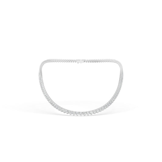 19.78 CTW 14K White Gold Diamond Tennis Necklace