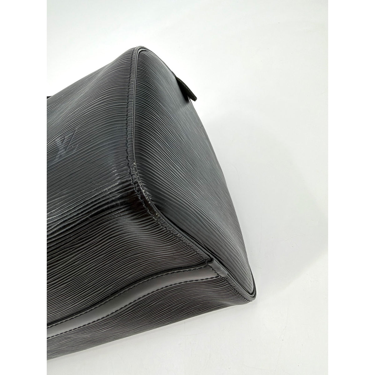 Louis Vuitton Epi Leather Speedy 35 Black Noir Top Handle Bag Vintage