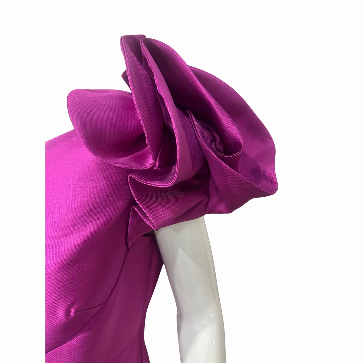 Alexander By Daymor One-Shoulder Pleated Mermaid Maxi Dress