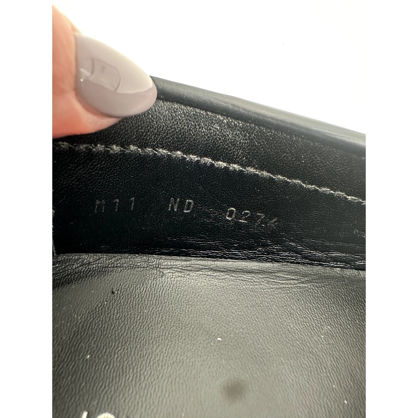 Louis Vuitton Calf Leather LV Logo Monte Carlo Moccasin Loafers Men's Size 11