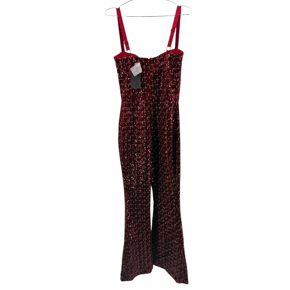 Nadine Merabi Velvet Sequined Embroidered Hailey Jumpsuit