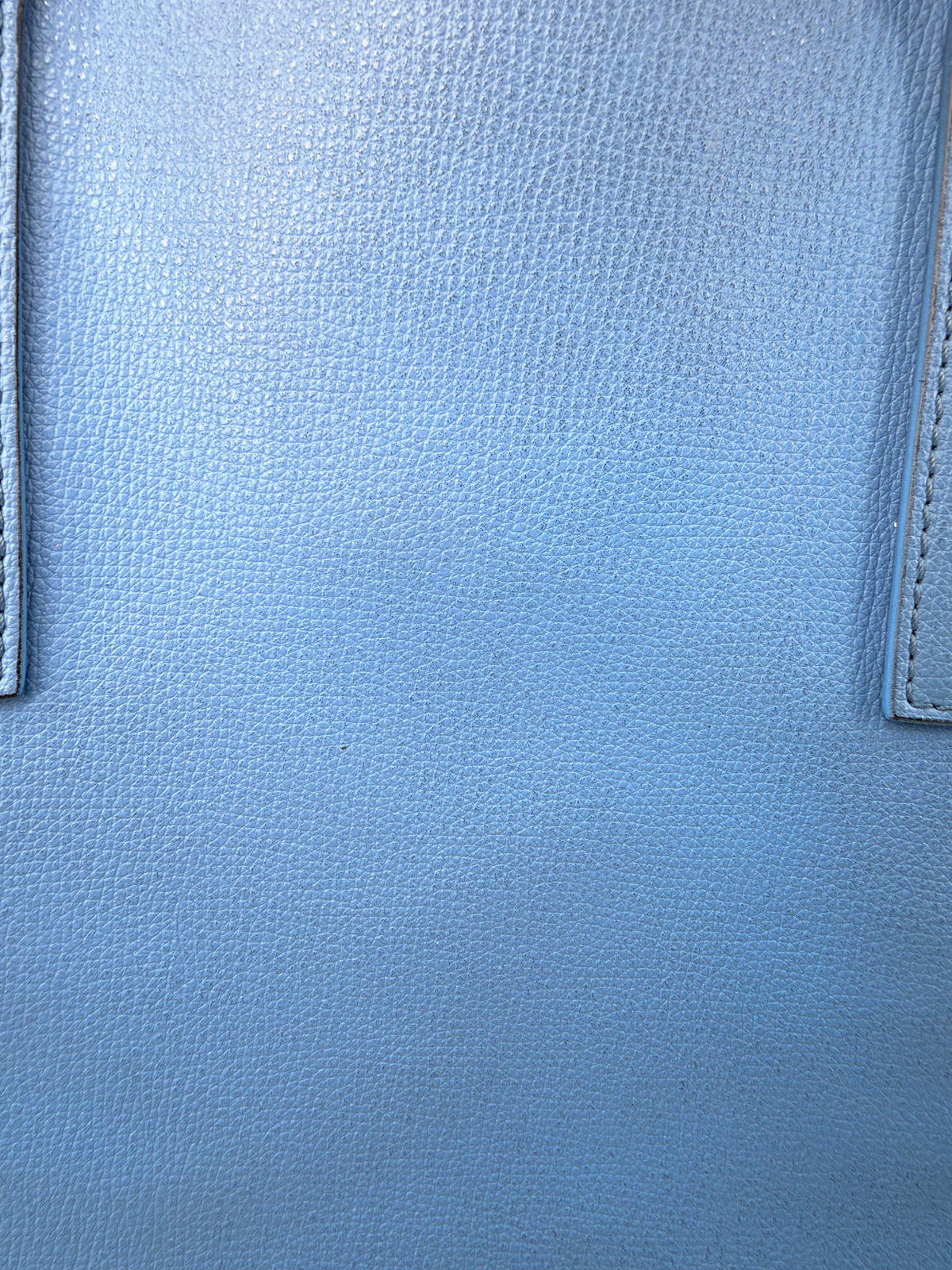Fendi F Is Fendi Blue Leather Shopper Tote Bag