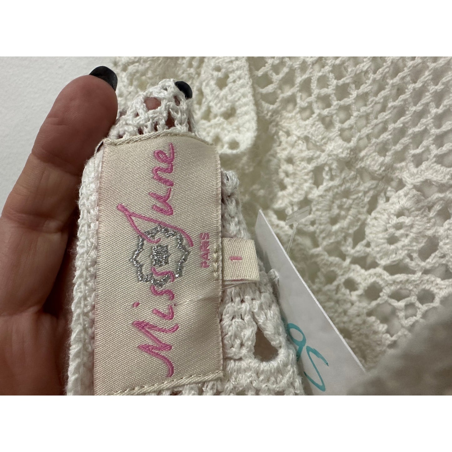 Miss June Cotton Crochet Keyhole Back Angel Long Maxi Dress