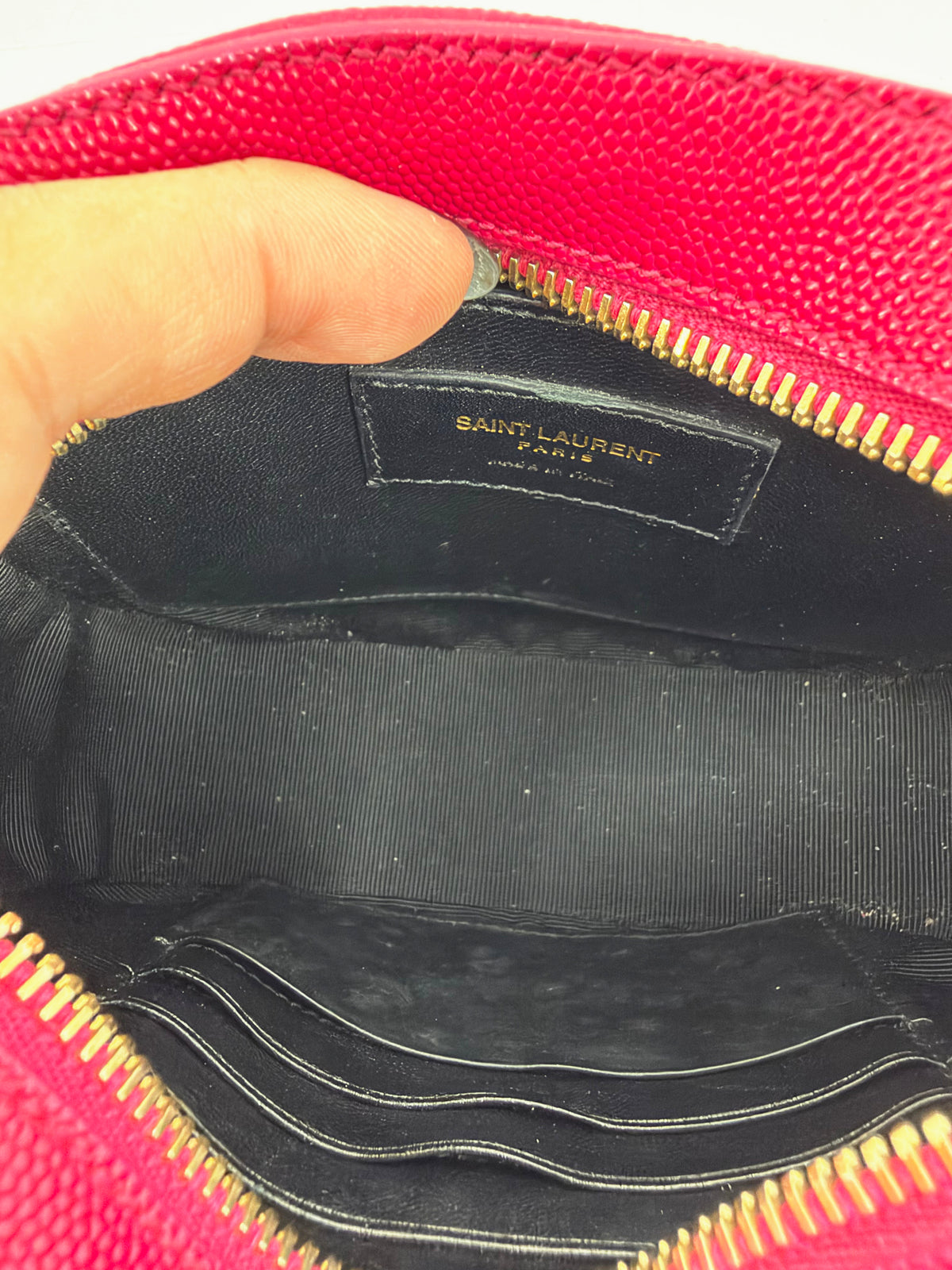 Saint Laurent Small Monogram Camera Bag Hot Pink Grain de Poudre Crossbody YSL