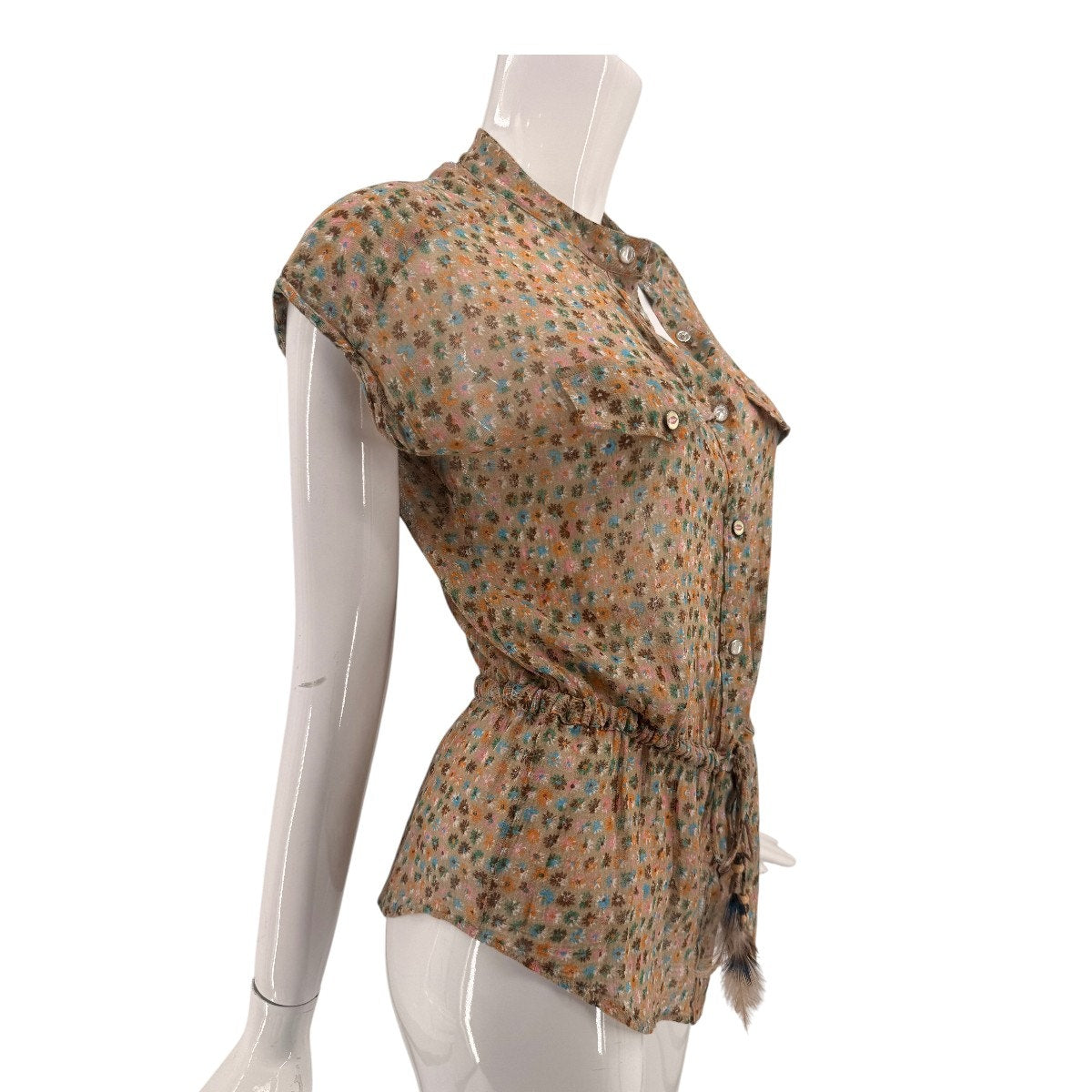 Dolce & Gabbana Floral Print Button Front Blouse