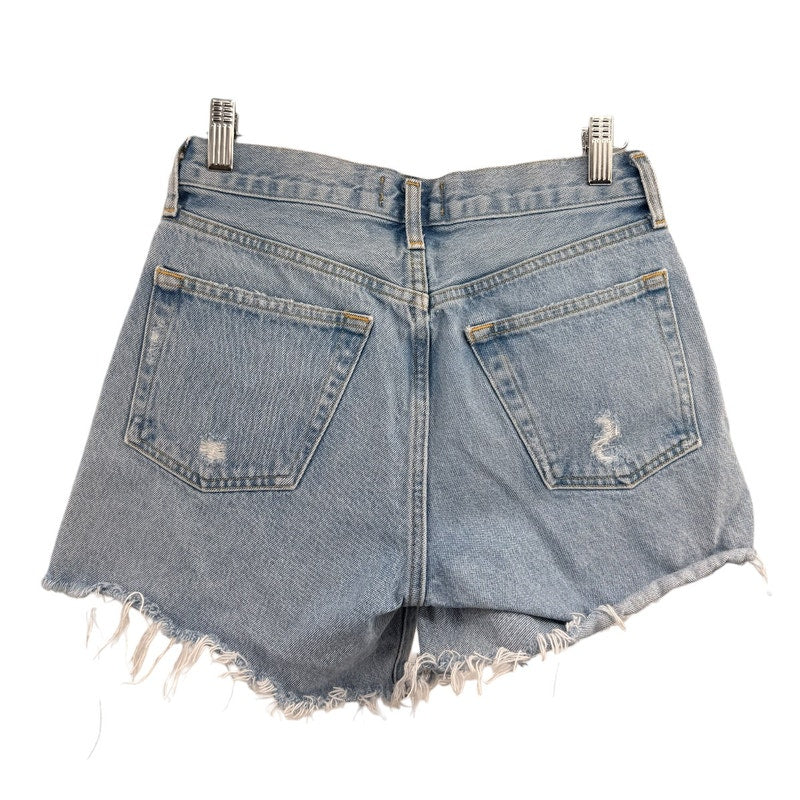 Agolde Cotton Denim Parker High Rise Long Short