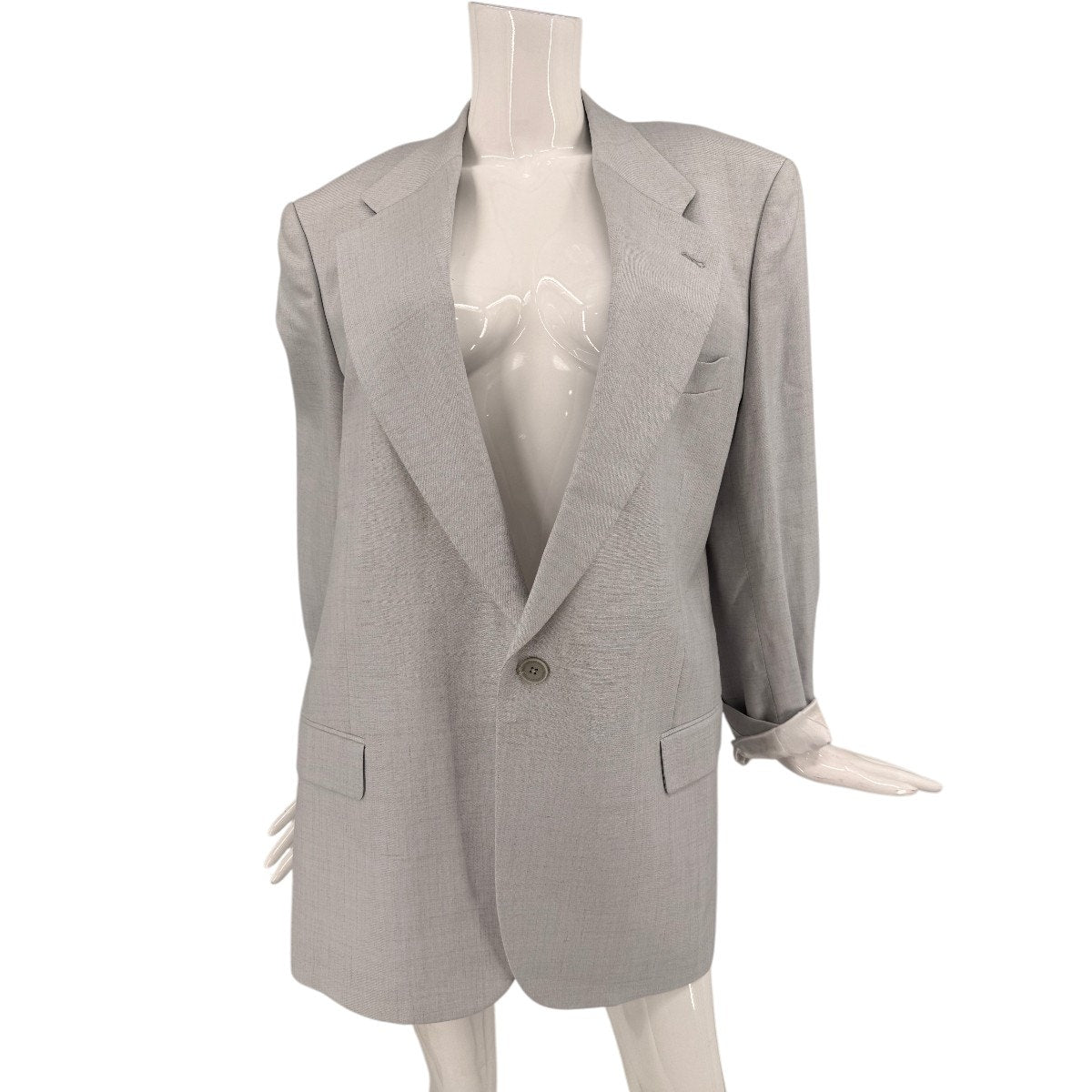 Stella McCartney Single Breasted Tailored Designer Blazer Gray Men's Size 50 L