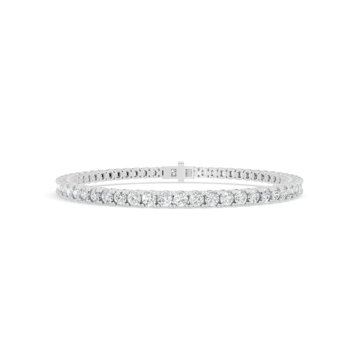 5.00 ctw Diamond 4P Classic 14K White Gold Tennis Bracelet