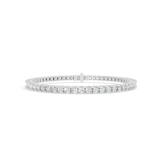 5.00 ctw Diamond 4P Classic 14K White Gold Tennis Bracelet