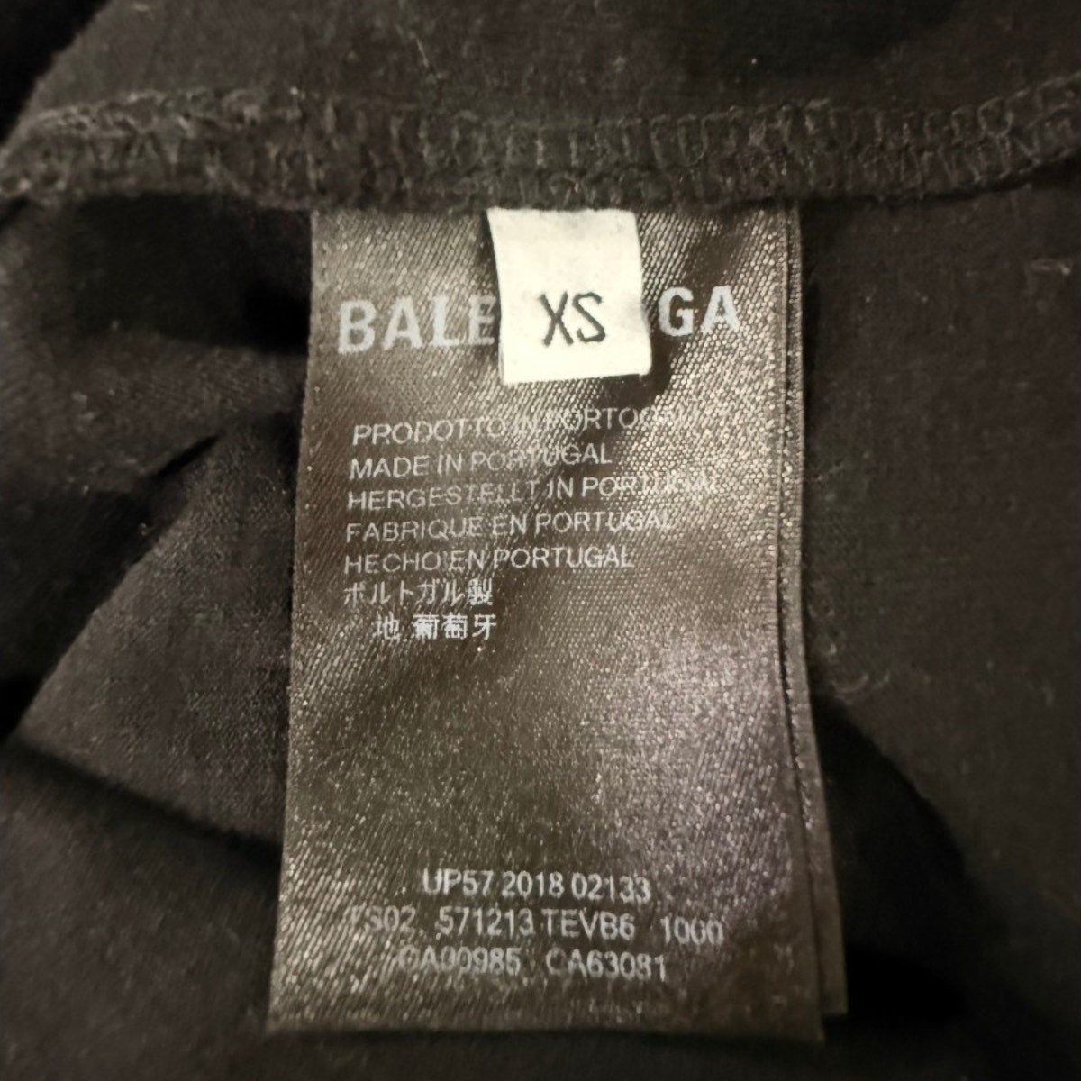 Balenciaga Rose Back Round Neck Short-Sleeve Tee Top