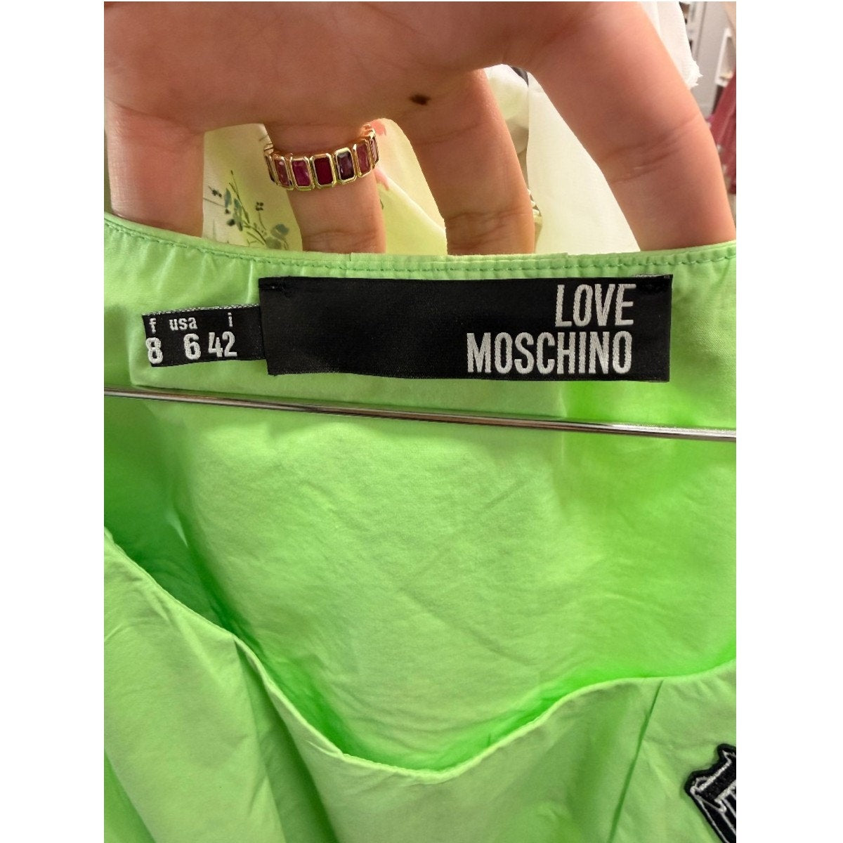 Love Moschino Vintage Sleeveless Belted Knee-Length Dress