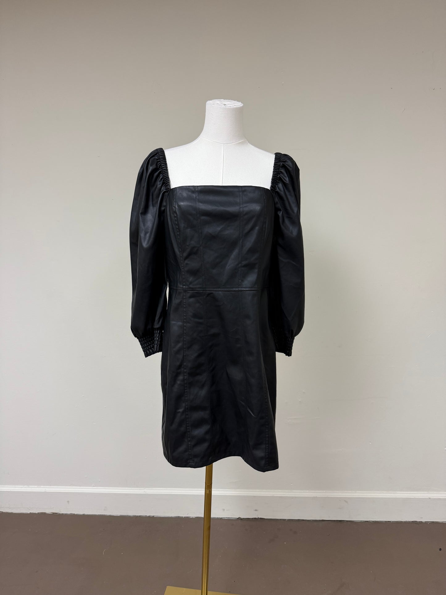 Avec Les Filles faux leather mini dress